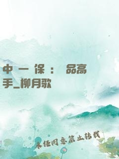 中華一號保鏢：極品高手