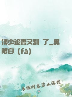 傅少追妻又翻車了
