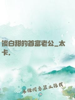 傻白甜的首富老公