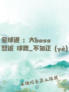 全球通緝：大boss怒追帶球妻