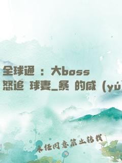 全球通緝：大boss怒追帶球妻