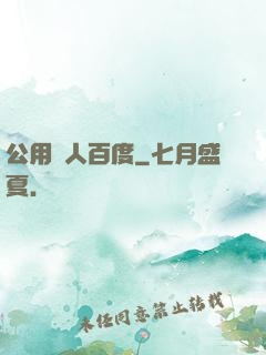 公用愛人百度