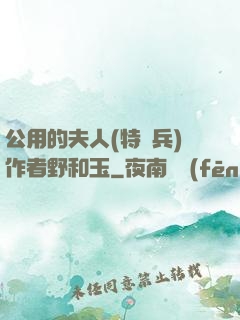 公用的夫人(特種兵)作者野和玉