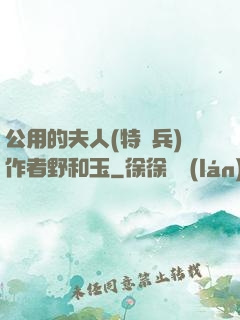 公用的夫人(特種兵)作者野和玉
