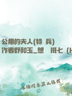 公用的夫人(特種兵)作者野和玉
