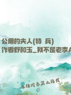 公用的夫人(特種兵)作者野和玉