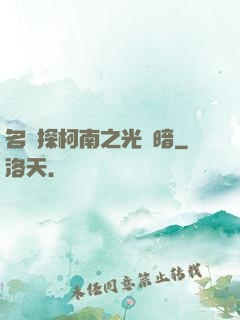 名偵探柯南之光與暗