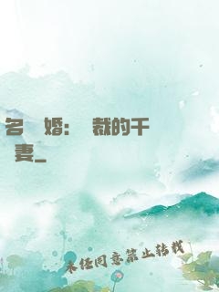 名門閃婚：總裁的千億寵妻