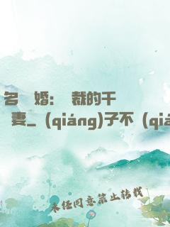名門閃婚：總裁的千億寵妻