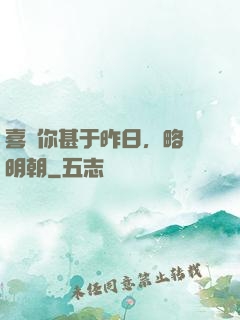 喜歡你甚于昨日，略匱明朝