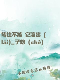 堵住不能讓它流出來(lái)