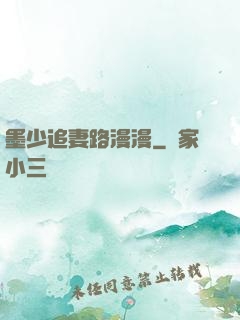 墨少追妻路漫漫