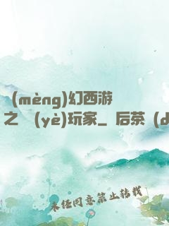 夢(mèng)幻西游之職業(yè)玩家
