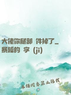 大佬你腿部掛件掉了