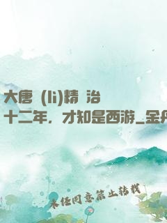 大唐勵(lì)精圖治十二年，才知是西游
