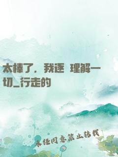 太棒了，我逐漸理解一切