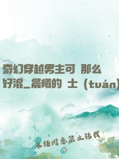 奇幻穿越男主可沒那么好混