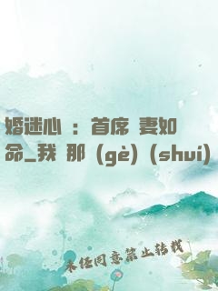 婚迷心竅：首席愛妻如命