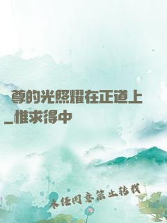 師尊的光照耀在正道上