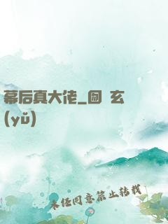 幕后真大佬