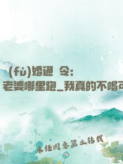 復(fù)婚通緝令：老婆哪里跑