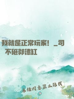 我就是正常玩家！