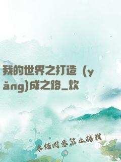 我的世界之打造養(yǎng)成之路