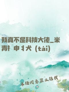 我真不是科技大佬