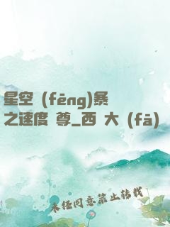 星空風(fēng)暴之速度為尊