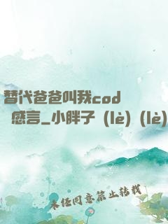 替代爸爸叫我cod媽媽感言