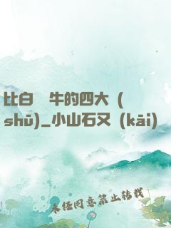 比白潔還牛的四大書(shū)