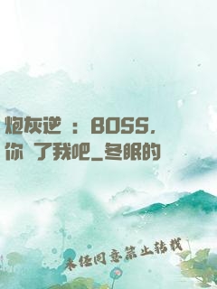 炮灰逆襲：BOSS，你從了我吧
