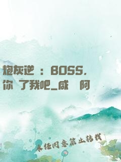 炮灰逆襲：BOSS，你從了我吧