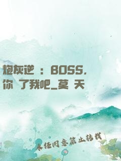 炮灰逆襲：BOSS，你從了我吧