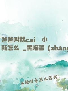 爸爸叫我cai媽媽小新怎么讀