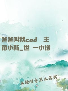 爸爸叫我cod媽媽主角小新
