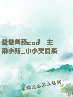 爸爸叫我cod媽媽主角小新