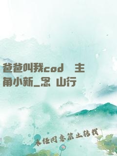 爸爸叫我cod媽媽主角小新