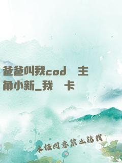爸爸叫我cod媽媽主角小新