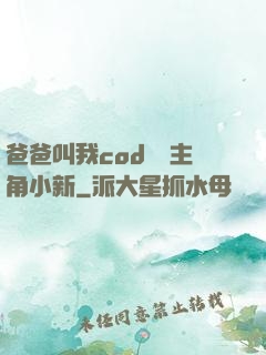 爸爸叫我cod媽媽主角小新