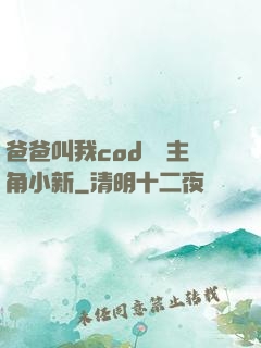 爸爸叫我cod媽媽主角小新