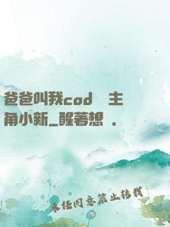 爸爸叫我cod媽媽主角小新