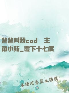 爸爸叫我cod媽媽主角小新