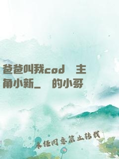 爸爸叫我cod媽媽主角小新