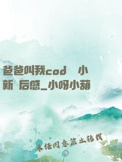 爸爸叫我cod媽媽小新讀后感