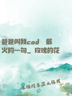 爸爸叫我cod媽媽最火的一句