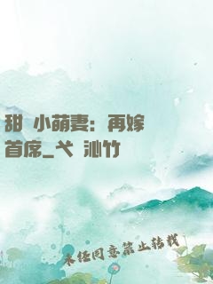 甜寵小萌妻：再嫁億萬首席