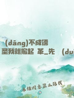 當(dāng)不成儒圣我就掀起變革