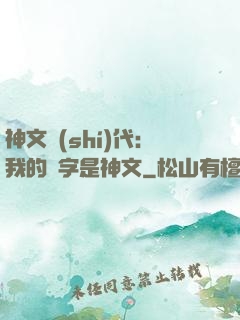 神文時(shí)代：我的漢字是神文