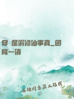 穿書是假修仙事真